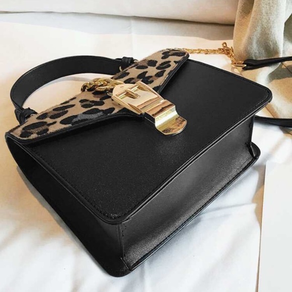 NWT Leopard Print Satchel Bag - Picture 6 of 6